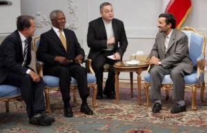 Former UN Secretary General Kofi Annan, and former Italian prime minister, Romano Prodi 