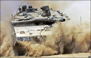 An Israeli tank