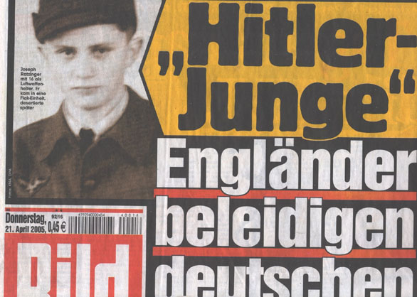 A German magazine published a photo of the present Pope as a Hitler Youth