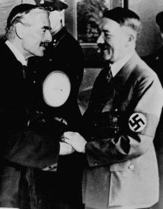 NA003170 -Hitler is a man of peace, said the British Prime Minister Neville Chamberlain