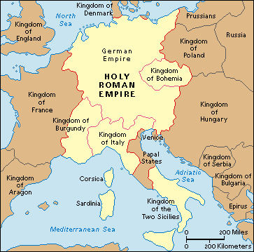 The Holy Roman Empire was ruled by Kings who submitted to thePope of Rome