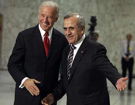 Joe Biden in Lebanaon in May, to bring peace to Israel by selling fighter jets to a nation that does not recognize the Jewish state.