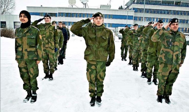 Norway A sleeping Islamic soldier together with the enemies of Muhammad and Allah