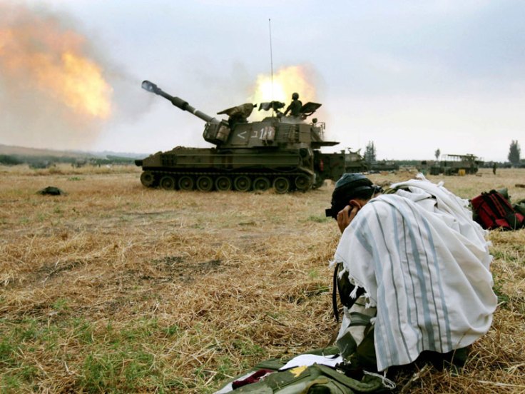 This IDF soldier is praying during the battle. You can say if he believe that Jesus is the Messiah or not. 