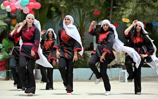 Dancing Arab girls on an event in Bethelhem