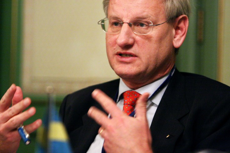 Foreign Minister of Sweden Carl Bildt has blood on his hands from Sri Lanka
