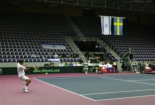 Sweden Tennis Davis Cup Israel A shame for a free and democratic nation. A tennis stadion closes for people, on demand from Radical Islam