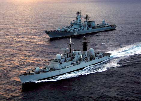 Russian Navy Cruiser Moscow ready to promote Russia in the Middle East arms race