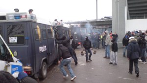 Sweden Israel Protests The police in Sweden could not stop the Islamic goons from rioting to stop a tennis match