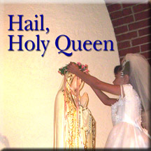 Catholic children adoring and venerating the great prostitute, deceived by their own partents. 