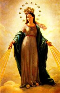 Catholic Mary presented as the Queen of Heaven