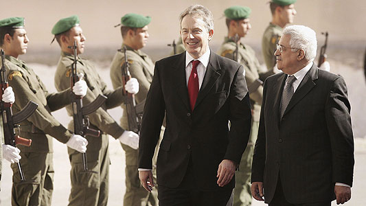 Gentlemen, nice suits. But what about the Fatah youth who only can get money for comitting hate crimes against Jews?