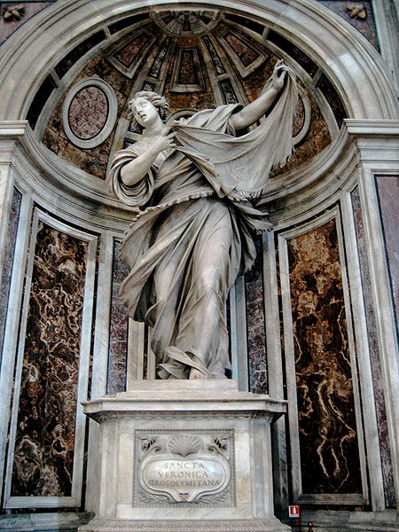 The shrine to Saint Veronica in Basilica di San Pietro, Vatican City