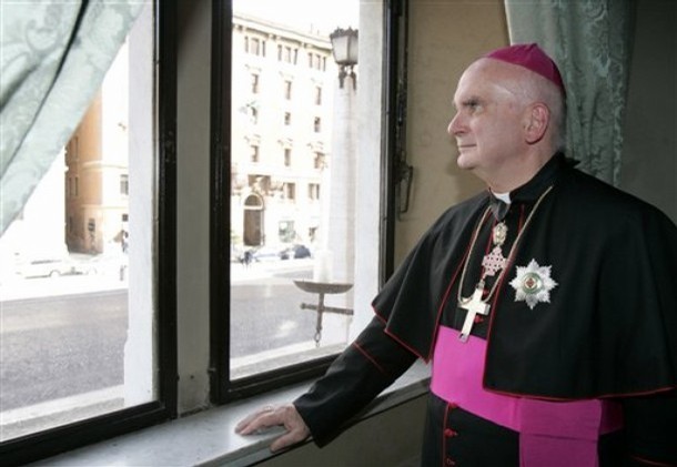 Cardinal John Patrick Foley is the Grand Master of Order of the Holy Sepulchre of Jerusalem.