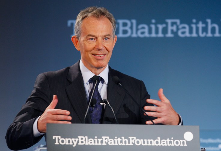 Tony Blair at the launch of his new plattform on 30th of May 2008 in New York