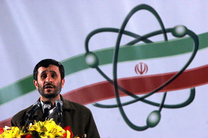 Iranian President Mahmoud Ahmadinejad playes a nuclear game with Israel and the whole World.