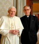 Black and white heads in the Vatican. 