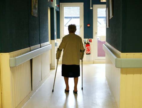 Just tag her, so she can not run away from the closed quarters. 