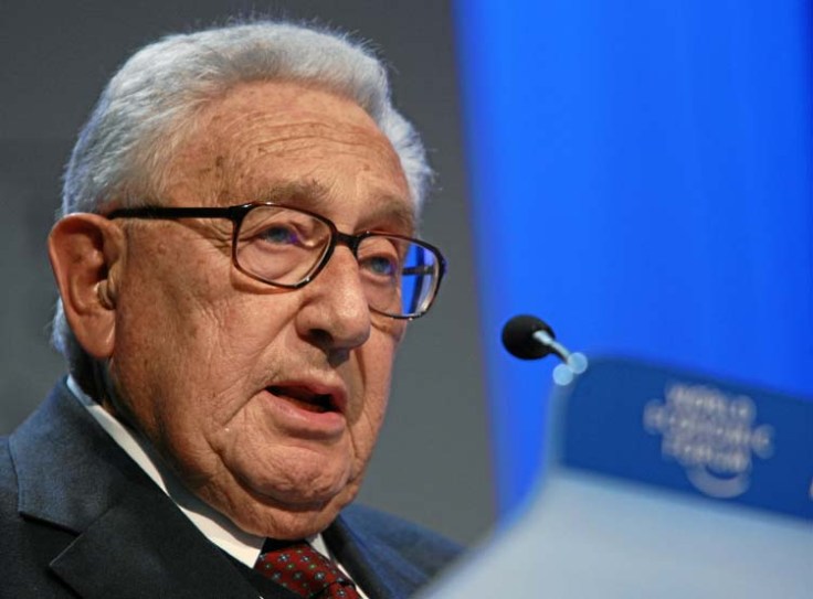 Henry Kissinger at the World summit in Davos in 2008. 