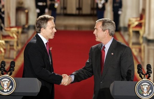 Blair and Bush has blood of innocent Iraqis on their hands. 