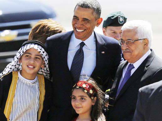 Obama visits Ramallah to renew support of Holocaust denier Abu Mazen. 