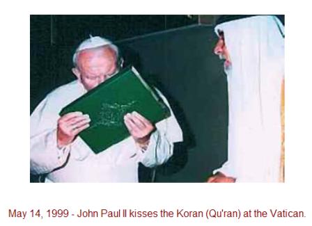 Pope+kissing+quran