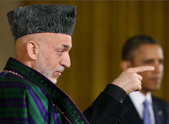 The Afghan President to not take credit cards, but desired to see the green bucks being brought inside his cabin in suitcases.