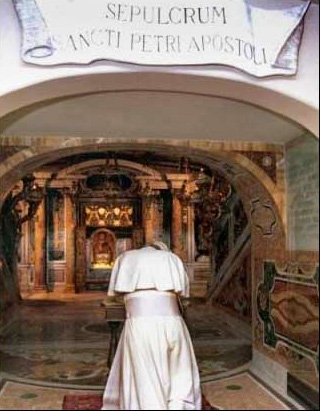 Late Pope John Paul II consult the spirits of the dead in the tombs, this one claimed to be "Peter"s". 