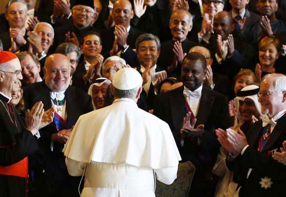 The World loves the Pope, and the Pope loves the World.