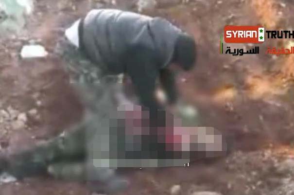 A Jihadist in Syria brag about cutting out a heart and eating it. 