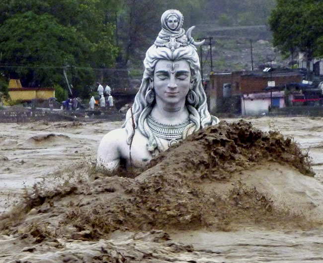 Not even Shiva could rescue him self from the wrath of God of the Bible. 