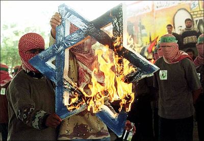 The Nazis are back in Europe, this time covered by Islamic symbols. 