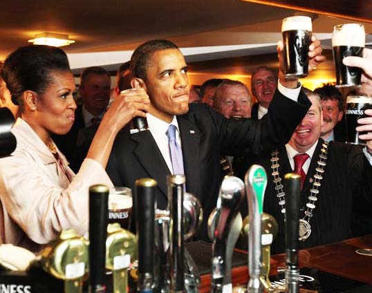 The western media brings infotainment of no value. Here the Obamas's in Ireland. 