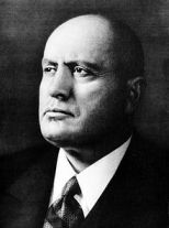 Benito Mussolini. 