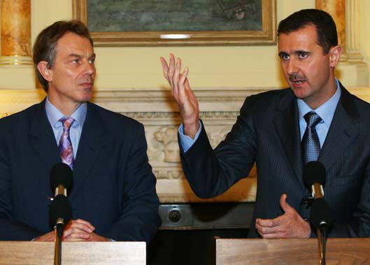 Not long ago, both Tony Blair and Basher al-Assad was good business partners. Dirty business. 