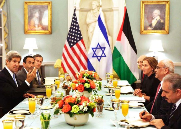 Roman Catholic John Kerry, Jewess Tzipi Livni and Muslim Saeb Erekat negotiate based on acceptance of murders of Jews. 