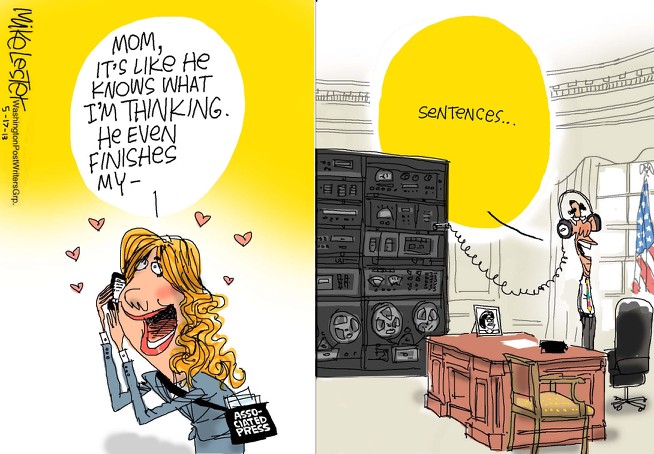 The media has been astonished about the charm of Obama. 