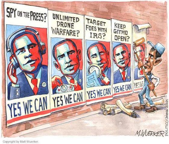 Obama ran a campaign promising change. We all have seen the fruits. 