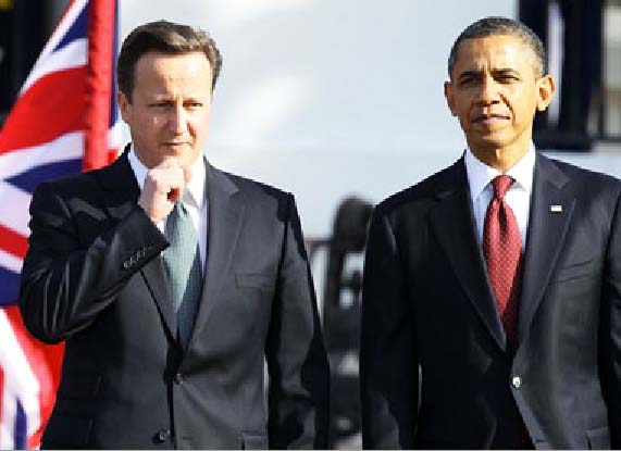 David Cameron seems to be unable to discern the US leader, supporting Islamic Jihad. 