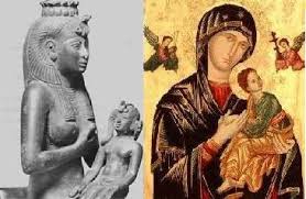 Isis and Horrus and "Catholic Mary and her son" are one and the same. 