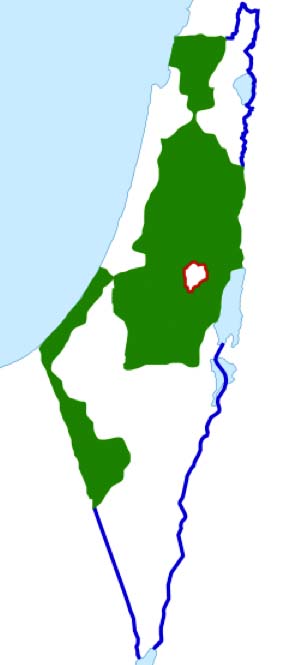 This is how Israel would look like if the "Holy see" had got its way. 