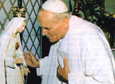 John Paul II was an idol worshiper all his life. Here in Portugal.
