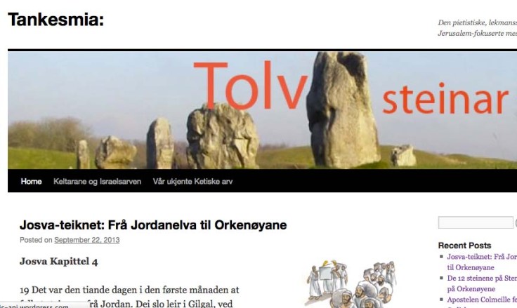The New Norwegian website with information about Celtic Christianity.