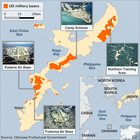 The US occupation of Okinawa is massive. 