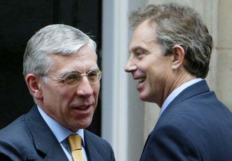 Jack Straw was Foreign Secretary during the Tony Blair regime in United Kingdom. 