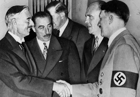 September 30, 1938: Chamberlaine makes "peace" with Hitler. The planning for war continued. 
