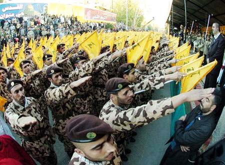 The Hizb"Allah members even use the Nazi-salute when they greet their leaders. 