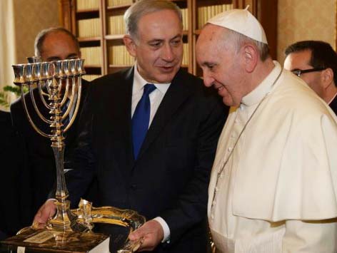 Benjamin Netanyahu surrender to the claimed authority of the Holy See.