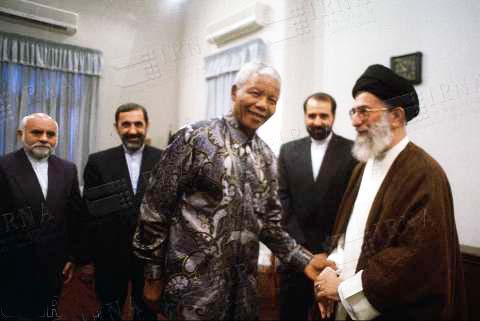 Nelson Mandela displayed public support of the totalitarian Ayatollah regime. 