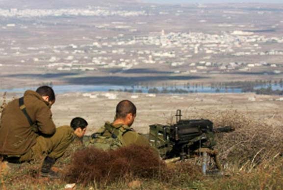 From the liberated Golan Heights, Israeli watchmen can see almost to the city of Damascus. 